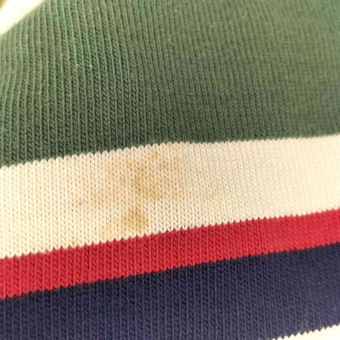ポロバイラルフローレン Polo by RALPH LAUREN ポニー刺繍 マルチボーダー 長袖 ラガーシャツ メンズ import:XL