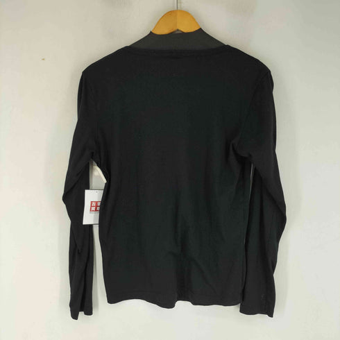 ボタニカルプリント L/S Vネックカットソー メンズ