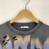 ザラ ZARA ワッフル生地 プリント ダメージ加工 クルーネック Tシャツ メンズ import:M