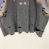 ザラ ZARA ワッフル生地 プリント ダメージ加工 クルーネック Tシャツ メンズ import:M