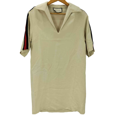 グッチ GUCCI MADE IN ITALY イタリア製 アーム シェリーライン スキッパー S/S ポロ ワンピース レディース EUR:40