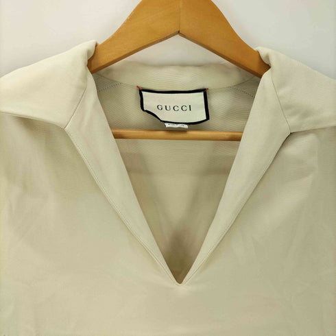 グッチ GUCCI MADE IN ITALY イタリア製 アーム シェリーライン スキッパー S/S ポロ ワンピース レディース EUR:40