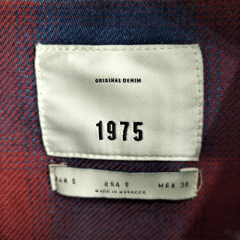 ザラ ZARA オーバーサイズ カットオフ チェック L/S シャツ メンズ import:S