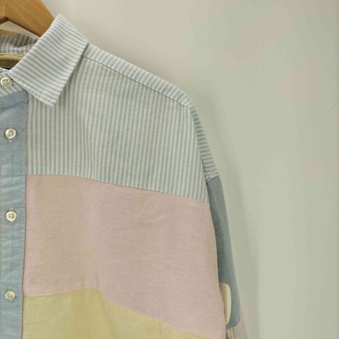 パレス PALACE 24SS Oxford Drop Shoulder Multi コラボ オックスフォード ドロップ ショルダー L/S マルチカラー シャツ メンズ import:XS