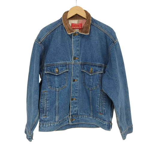マルボロカントリーストア marlboro country store 襟レザー デニムジャケット メンズ import:M