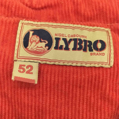 ナイジェルケーボン NIGEL CABOURN LYBRO コーデュロイ オーバーオール メンズ 52