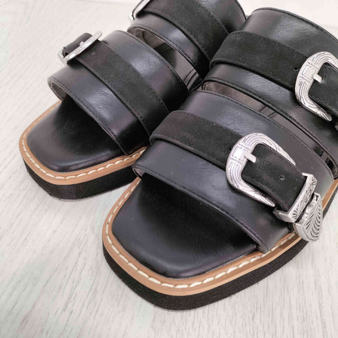 ページボーイ PAGEBOY バックルデザインサンダル レディース JPN:L