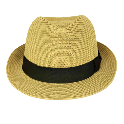 ニューエラ NEW ERA グログランバンド ナチュラルペーパーロープ シルバーピン トリルビーハット メンズ L