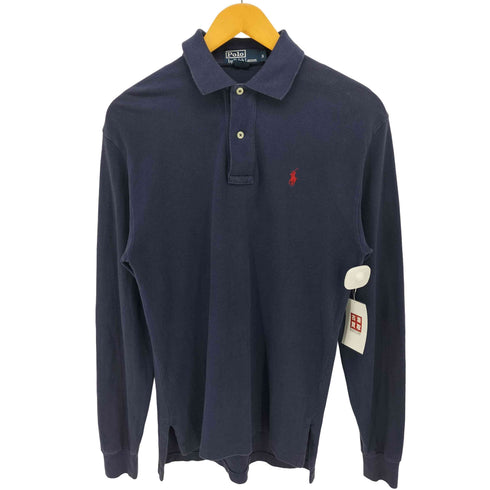 ポロバイラルフローレン Polo by RALPH LAUREN 香港製 ポニー刺繍 鹿の子 L/S ポロシャツ メンズ import:S