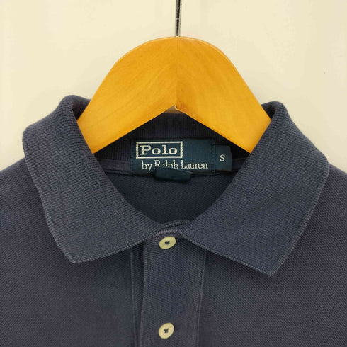 ポロバイラルフローレン Polo by RALPH LAUREN 香港製 ポニー刺繍 鹿の子 L/S ポロシャツ メンズ import:S