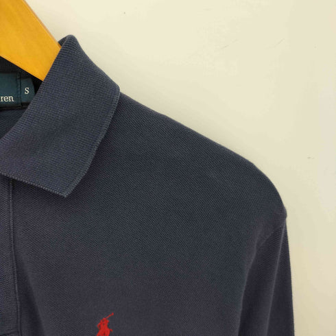 ポロバイラルフローレン Polo by RALPH LAUREN 香港製 ポニー刺繍 鹿の子 L/S ポロシャツ メンズ import:S