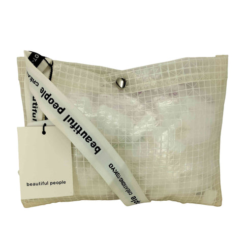 ビューティフルピープル beautiful people plaid vinyl logo tape adjutable bag レディース FREE
