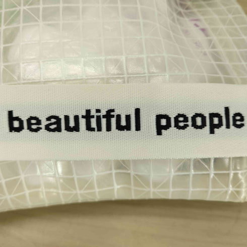 ビューティフルピープル beautiful people plaid vinyl logo tape adjutable bag レディース FREE