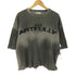 ザラ ZARA スプレープリント カットオフクルーネックTシャツ メンズ import:S