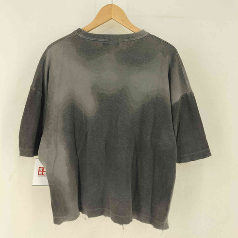 ザラ ZARA スプレープリント カットオフクルーネックTシャツ メンズ import:S