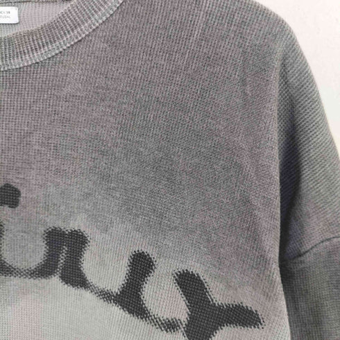 ザラ ZARA スプレープリント カットオフクルーネックTシャツ メンズ import:S