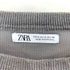 ザラ ZARA スプレープリント カットオフクルーネックTシャツ メンズ import:S
