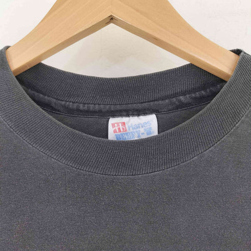ヘインズ Hanes 90-00s BEEFY-T シングルステッチ 無地半袖カットソー メンズ L