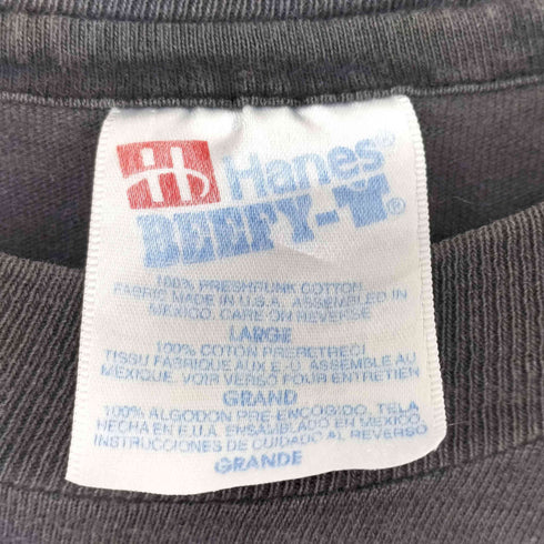 ヘインズ Hanes 90-00s BEEFY-T シングルステッチ 無地半袖カットソー メンズ L