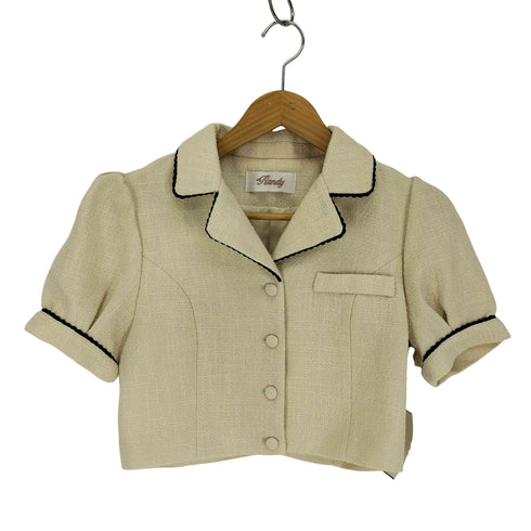 ランディ RANDY クロップド S/S ツイード ジャケット レディース JPN:S
