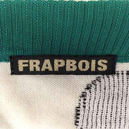 フラボア FRAPBOIS ドルマンスリーブ ドット ボーダーカーディガン レディース