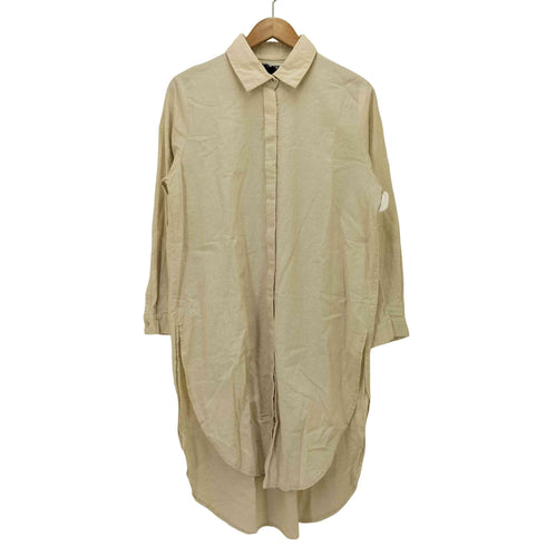 アンティカパターントルソ antiqua patterntorso リネンスリットロングシャツ レディース