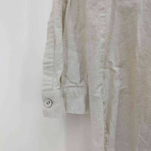 アンティカパターントルソ antiqua patterntorso リネンスリットロングシャツ レディース