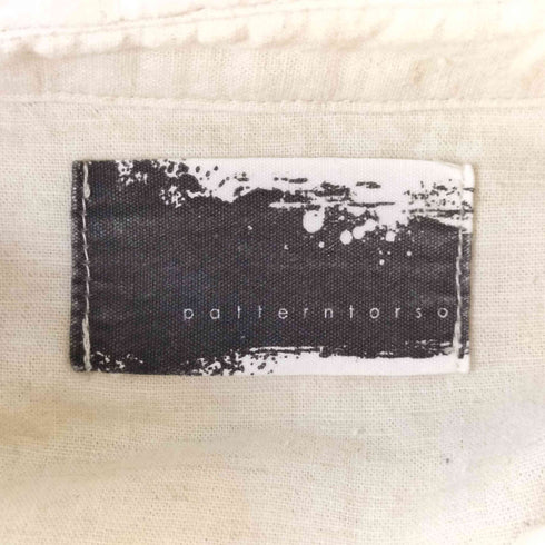 アンティカパターントルソ antiqua patterntorso リネンスリットロングシャツ レディース