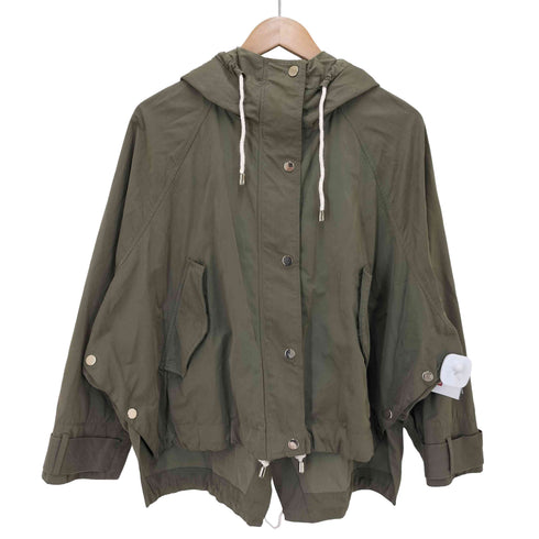 ザラ ZARA ミリタリーフーデッドパーカー レディース import:M