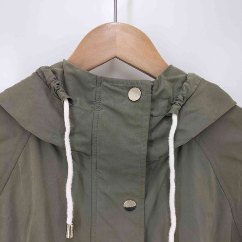 ザラ ZARA ミリタリーフーデッドパーカー レディース import:M