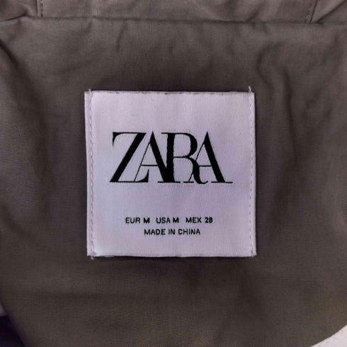 ザラ ZARA ミリタリーフーデッドパーカー レディース import:M
