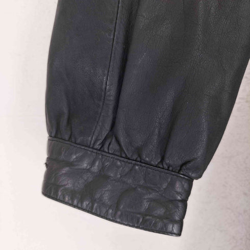 cow leather 襟ファー 比翼ロングコート レディース FREE