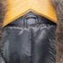 cow leather 襟ファー 比翼ロングコート レディース FREE