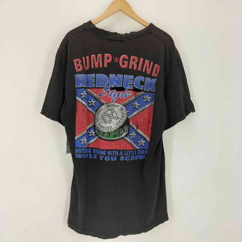 00s ダメージ加工 両面プリント クルーネックTシャツ メンズ
