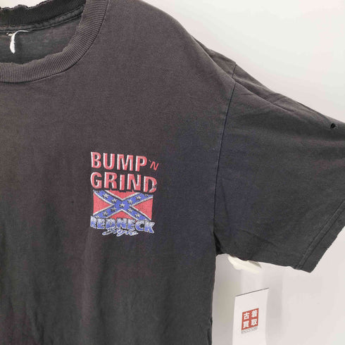 00s ダメージ加工 両面プリント クルーネックTシャツ メンズ
