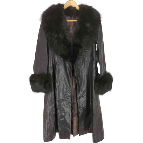 leather&fur レザー&ファー ロングコート メンズ JPN:M