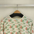 ヘルスニット Healthknit 80S USA製 花柄 クルーネック サーマル L/S Tシャツ レディース import:M