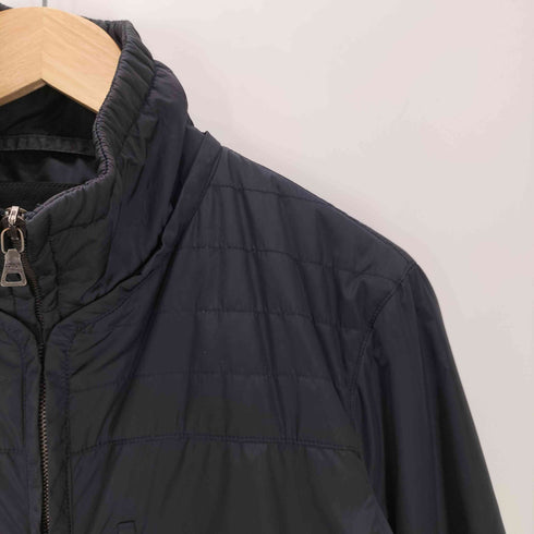 プラダ PRADA MADE IN ITALY FULL-ZIP NYLON JACKET イタリア製 フルジップ ナイロン パデット ブルゾン ジャケット ダブルジップ ririジップ archive アーカイブ メンズ EUR:46