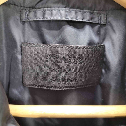 プラダ PRADA MADE IN ITALY FULL-ZIP NYLON JACKET イタリア製 フルジップ ナイロン パデット ブルゾン ジャケット ダブルジップ ririジップ archive アーカイブ メンズ EUR:46