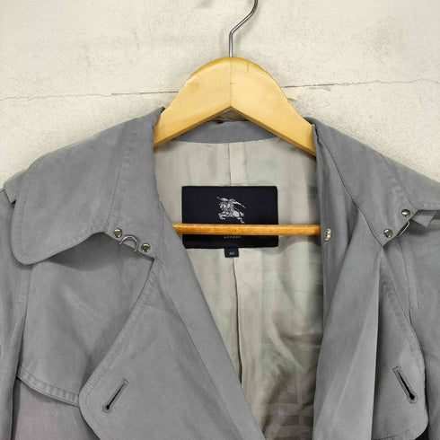 バーバリーロンドン BURBERRY LONDON シルク100 ダブルブレストトレンチコート レディース 40