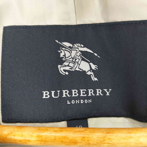 バーバリーロンドン BURBERRY LONDON シルク100 ダブルブレストトレンチコート レディース 40