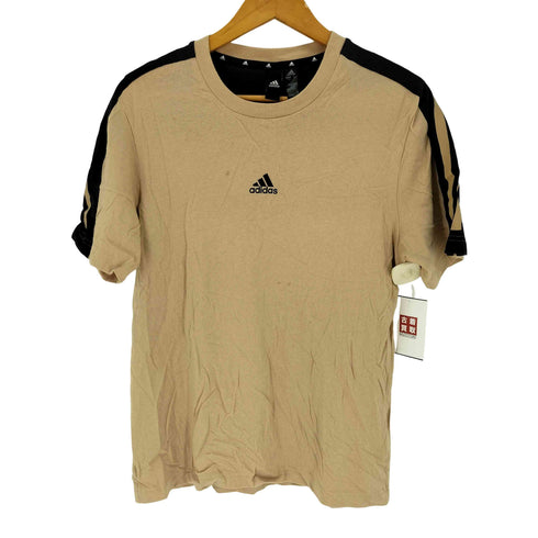 アディダス adidas 3ストライプ Tシャツ メンズ import:L