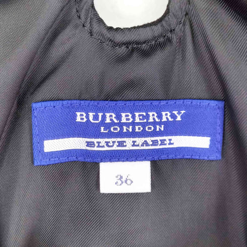 バーバリーブルーレーベル BURBERRY BLUE LABEL ホースロゴ刺繍 リボンデザイン ワンピース レディース JPN:36