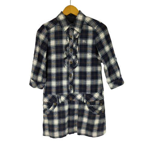 バーバリーブルーレーベル BURBERRY BLUE LABEL フリル チェック ワンピース レディース JPN:36