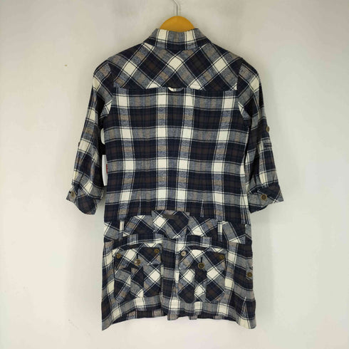 バーバリーブルーレーベル BURBERRY BLUE LABEL フリル チェック ワンピース レディース JPN:36