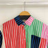 マリメッコ marimekko マルチカラーストライプ S/S シャツワンピース レディース import:XS