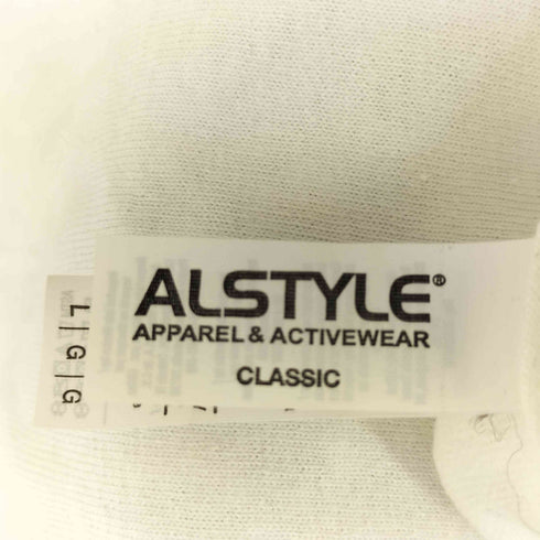 アルスタイルアパレルアクティブウェアー ALSTYLE APPAREL & ACTIVEWEAR 両面プリントクルーネックL/S Tシャツ メンズ JPN:L