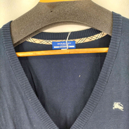 バーバリーブルーレーベル BURBERRY BLUE LABEL ホースロゴ刺繍 S/S ニット カーディガン レディース JPN:38