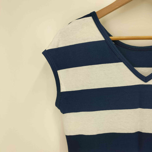 ルミノア Le minor MADE IN FRANCE ボーダーノースリーブワンピース レディース JPN:1