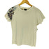 HABU BOX 和柄 袖プリントクルーネックTシャツ レディース M